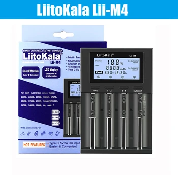 LiitoKala Lii-M4 lii-S8 Lii-PD4 lii-500S lii-500 lii-600 3,7 V 18650 18350 21700 20700 26650 litij-1,2 V Polnilnik baterije