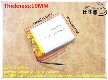 Liter energijo baterije 3 7V litij-polimer baterija 104050 2100MAH Tablet PC navigacijski mobilne moč GIY