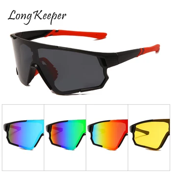 LongKeeper Polarizirana sončna Očala Moški Zunanja športna Očala Rumena Leča moška Očala za Vožnjo Očala za Ribolov Odtenki Gafas De Sol