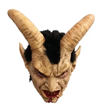 Lucifer Rog masko iz lateksa Maske Halloween Kostum Strašno demon hudič film cosplay Grozne maske Odrasle Osebe rekviziti