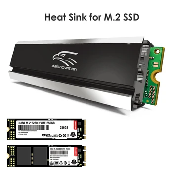 M. 2 SSD NVMe hladilnega telesa heatsink M2 2280 ssd Trdi Disk Radiator iz Aluminija Zlitine M2 NGFF PCI-E NVME Hlajenje, Toplotne Pad