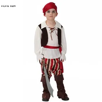 M-XL Halloween Pirate Kostumi za Fante, Otroci, Otroci Bojevnik Ropar Cosplays Karneval Purim Fazi play Maškarada stranka obleko