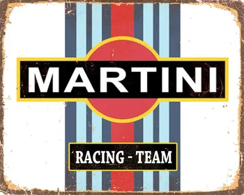 Martini Racing Team LETNIK EMAJL KOVINSKO TIN PRIJAVITE STENSKA PLOŠČICA 20X30CM Tin Znak