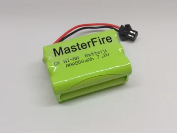 MasterFire Čisto Nov 7.2 V, 6x AAA 800mAh Ni-Mh Baterije Celice za ponovno Polnjenje NiMH Baterij Paket s črno plug