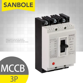 MCCB 3P Plastike Molded Case Circuit Breaker Vzdušje Stikalo za Distribucijo električne Energije 32A/40A/63A/100A