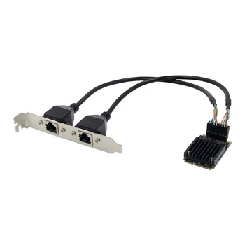 MINI PCIE, da dual Gigabit Ethernet mpcie 2 vrati 100/1000M kartico lan med Chipset INTEL 82583+AMS1182E