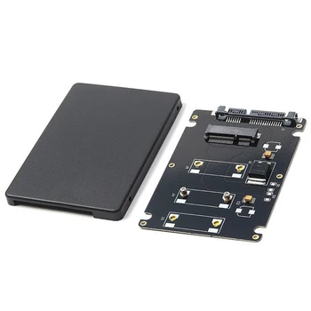 Mini Pcie SSD mSATA, da 2.5 inch SATA3 vmesniško Kartico z ohišjem, ki je s 7 mm Debeline črna