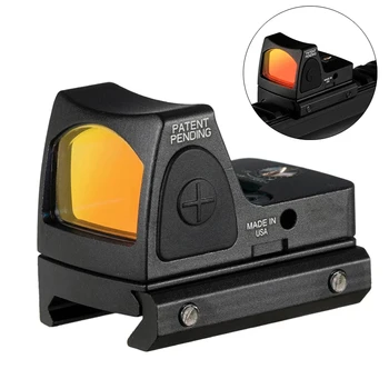 Mini RMR Red Dot Sight Področje Collimator Glock Reflex Znamenitosti Fit 20 mm Weaver Železniškega Za Airsoft, Lov Holografski Pištolo Področje uporabe