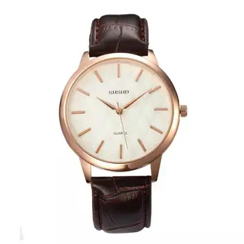 Moda casual moški usnjeni pas quartz uro osebno design retro klasična podjetja jekla pasu watch velik gumb za izbiranje ura