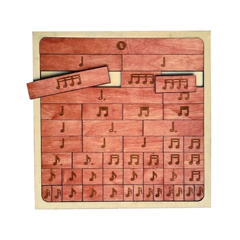 Montessori Glasbene Igrače Puzzle Umetnosti Opomba Jigsaw Tangram Kognitivne Igre Izobraževalne Učenje Lesene Igrače Za Otroke Frakcija Ploščice