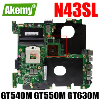 N43SL Zvezek Mainboard za ASUS N43S N43SN N43SM N43SL Prenosni računalnik z Matično ploščo Mainboard GT540M GT550M GT630M GPU