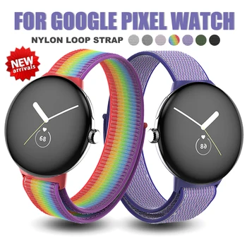 Najnovejše Najlon Trak za Google Pixel Gledam Šport Band za Pixel Watch Trak Smartwatch Manšeta Zapestnica Zamenjava Watchband