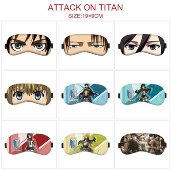 Napad na Titan Anime Cosplay Oči Masko Ženska Er Levi Mikasa Armin Risanka Eyepatch Človek Spanja Eyeshade Unisex Nasumice Srčkan