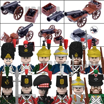 Napoleonske Vojne Srednjeveški Dragoon, Vojaki Številke Francija Vitezi Britsh Vojske Gradnike, Orožje, Pirati Topovi Opeke Igrače