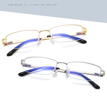 Nov Prihod Pol Platišča Poslovni Slog Okvir Očal Je Za Moškega Anti-Modra Svetloba Optična Očala