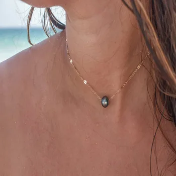 Nov prihod Tahitian biserna ogrlica, Boemski stil 2020 moda preprost neto rdeče nakit ženske stranka poceni darila