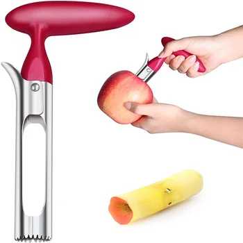 Novo iz Nerjavečega Jekla Apple Core Nož Corers Sadje Slicer Multi-funkcijo za Rezanje Zelenjave, Hruška Jedro Odstraniti Kuhinja Orodja
