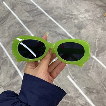 Novo Ovalne Velik Okvir Dame sončna Očala Candy Barve Moda moška sončna Očala Trendy 2022 Retro Design Odtenki Očala UV400