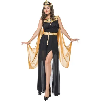 Odrasle Ženske Kleopatra Kostum Seksi Egipt Kraljica Cosplay Halloween Carnaval Kostumi za Odrasle Ženske, Modno Srednjeveško Obleko