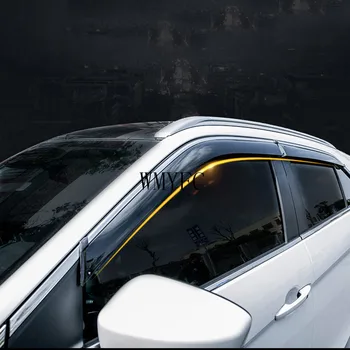Okno avtomobila Vizir Vrata Dež, Sonce Ščit Strani Windows Kritje Trim 4pcs/set Za Mitsubishi Eclipse Križ 2018 2019 2020 2021 2022