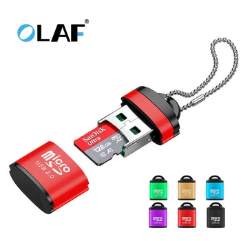 Olaf-a, USB, Micro SD TF Card Reader USB 2.0 Mini Mobilni Telefon, Pomnilniško Kartico Bralec High Speed USB Adapter Za Prenosnik Dodatki