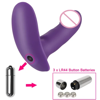 OLO Nosljivi Dildo Analni Vibrator Ženska Masturbacija Klitoris Stimulator Vaginalne Masaža G Spot Vibrator Sex Igrače za Ženske