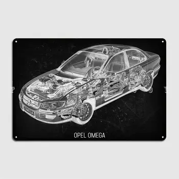Opel Omega Kovinski Znak Kino Kuhinja, Garaža Klub Po Meri Slikarstvo Dekor Tin Prijavite Plakati