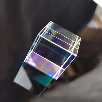 Optično Steklo, X-kocka Napolnjene s Prizmo 25 mm Svetloba Kocke Prizma Steklo z Bliskavico Pribor za Opremo Doma