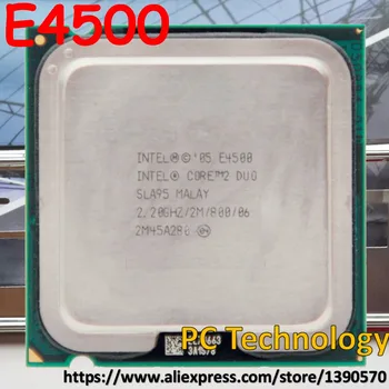 Original Intel E4500 CPU Core 2 Duo Procesor SLA95 (2 M, 2.2 GHz, 800 mhz) LGA775 ladje v 1day