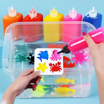 Otroci Ročno DIY Obrti Barvanje Nalepke Montessori Izobraževanje Origami Čarobno Vodo Vilini Kit Komplet Igrače Otrok Darilo Otroci Obrti