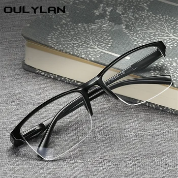 Oulylan Moških Pol Okvir Obravnavi Očala Ženske Anti-utrujenost Daljnovidnost Očala Ultralahkih Presbyopia Očala Dioptrije +1.0 +1.25