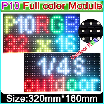 P10 LED Zaslon Modul RGB,P10 LED Prijavite Plošča 32x16 Slikovnih pik,LED Velik Zaslon Plošča 320x160mm,TV, Video Steno Komponente.