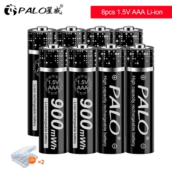 PALO 1,5 V AAA baterija Li-ion baterije za ponovno Polnjenje AAA baterija Li-ion 1.5 V litij-AAA baterije za Ure miši računalniki igrače
