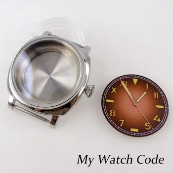 Poljski Kvadratnih Kaliforniji Vintage Watch Primeru za NH35A NH36 ETA2824 PT5000 Kvadratnih Rezervnih Watch Deli in Orodje za Popravilo Kit