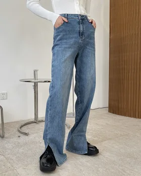 pomlad ženska ravne dolge jeans