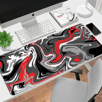 Povzetek Tekočine Vzorec Kreativno Pisanje Desk Mat Deskpad Mouse Pad VELIKE XL Doma Dekor Prenosni računalnik Miške Mat Desk Tipke na Tipkovnici