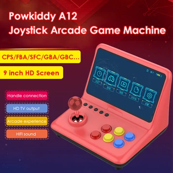 Powkiddy A12 Palčko Konzole Igre, 9 inch 32GB Video Stick igre na Srečo Igralec Arkadna Podpira Visoke Ločljivosti Izhod HDMI-izhod