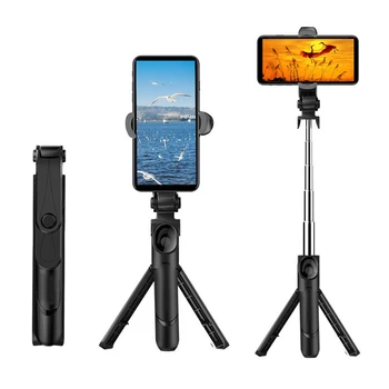 Raztegljivi 360° Vrtljivost Brezžična tehnologija Bluetooth Selfie Stick + Mini Selfie Stojalo z Daljinskim upravljalnikom Za Telefon, Prenosni Monopod