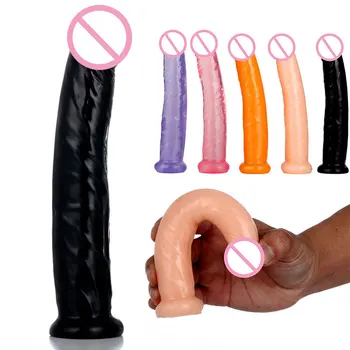 Realističen Dildo Analni Dildo Mehkega Jelly Penis, Moški Dick Ženska Masturbacija Erotične Igrače Za Odrasle Sex Igrače Za Žensko Dildo Sexshop