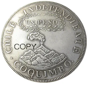 Republika čile Peso 1828 COQUIMBO Silver Silver Plated Kopija kovanca