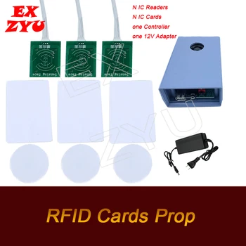 RFID Kartice Prop resničnem življenju pobeg igre soba mesto ID kartice na desni kartice tipala za pobeg zbornica soba