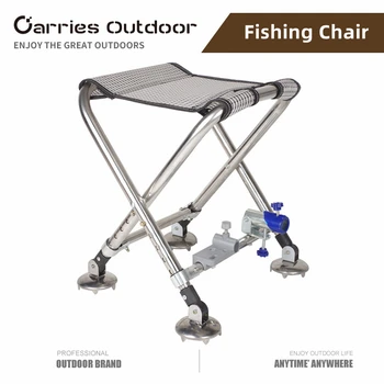 Ribolov zložljivi Stol za Sedenje na Prostem Aluminij Zlitine All terain Lahka Teža Noge Nastavljiva Prenosni Ribolov Blata