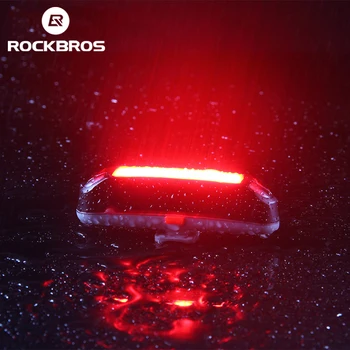 ROCKBROS Kolo Zadnje Luči 200-800mAh Izposoja Rep Svetlobe USB Polnilna Led Flash Kolesarske Luči Gorski Cesti Sedežna Luč