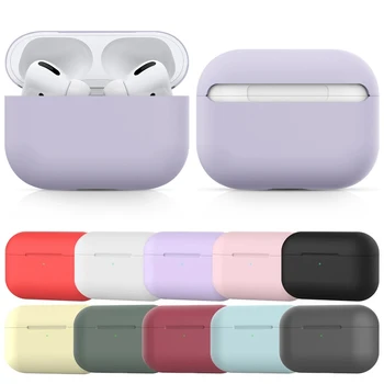 Silikonski Pokrovček Za AirPods Pro Brezžične Bluetooth Slušalke Primeru Za Apple AirPods Pro Zaščitni Pokrov Za Polnjenje Box Dodatki