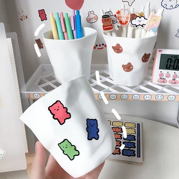 Sodobna preprost stil namizja za shranjevanje vedro ustvarjalnost Japonska barva študent manjše izdelke kozmetike za shranjevanje smeti , pero posodo