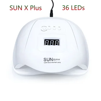 SONCE X Plus UV-LED Lučka za Nohte Električni Lak za Lase 36 Led Lučka za Hitro Sušenje Vse Nohte, Gel lak, Senzor Gibanja, Manikira Žebelj Salon