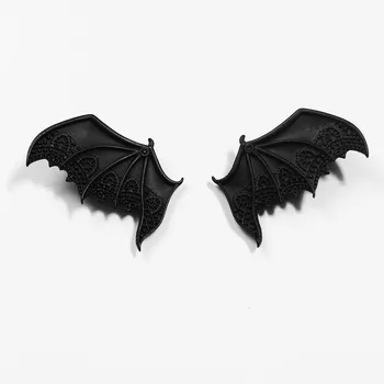 Sponke Za Lase Za Ženske Gotike Letnik Bat Wings Ostra Zlitine Črna Srebrna Mini Lase Sponke Za Lase Pribor Halloween Stranka, Cosplay