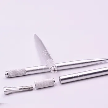 Srebro Microblading priročnik svinčnik obrvi tatoo ročno Pero za trajno ličenje obrvi Brezplačna Dostava