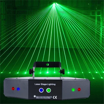 Strokovno 6 Oči Stopnji Svetlobe LED RGB Strobe Žarek Laserski Projektor DMX Zvoka, Daljinsko upravljanje Stranka Svetlobnih učinkov, Bar KTV