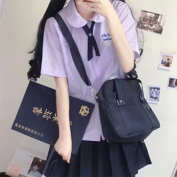 Tajski šolsko uniformo poletje kratkimi rokavi ženske Tajski drama Dekle od Nikoder Nanno nabrano krilo JK enotno COS oblačila študent
